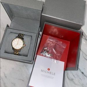 *** SOLD *** Beautiful Two Tone Michele Watch with Diamonds